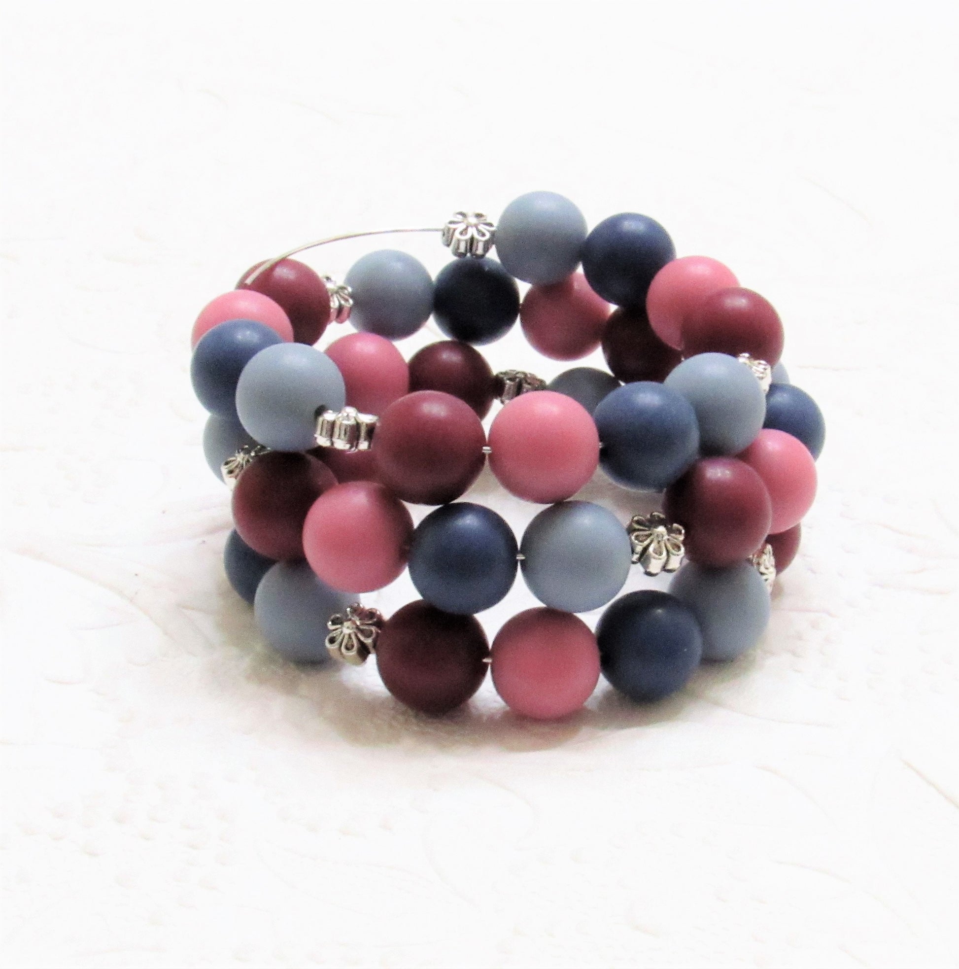 New 50 Matte 12mm Slate Blue  Bubblegum Beads, Gumball Beads, Round Beads, Bubblegum Beads, Beading Supply, Jewelry Supply