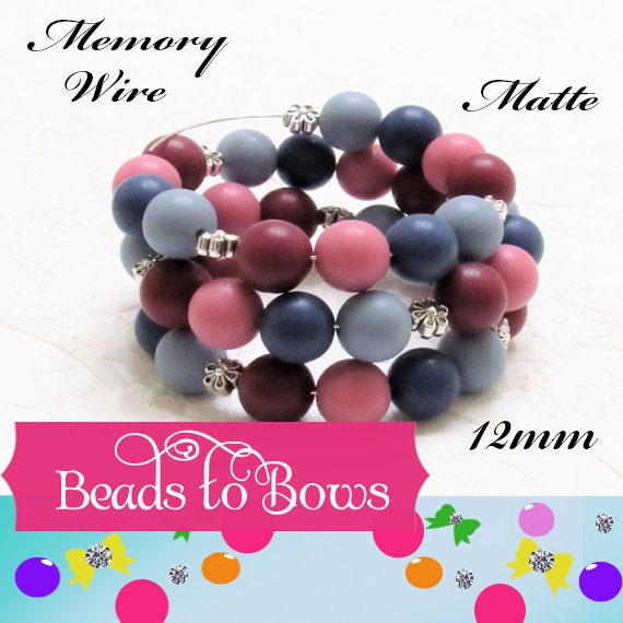 New 50 Matte 12mm Slate Blue  Bubblegum Beads, Gumball Beads, Round Beads, Bubblegum Beads, Beading Supply, Jewelry Supply