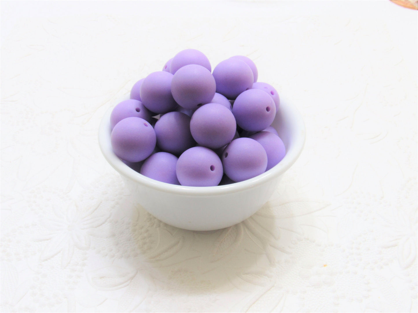 New 20mm Matte Satin Lavander  Bubblegum Beads, Gumball Beads, Round Beads, Bubblegum Satin Finish, Beading Supply