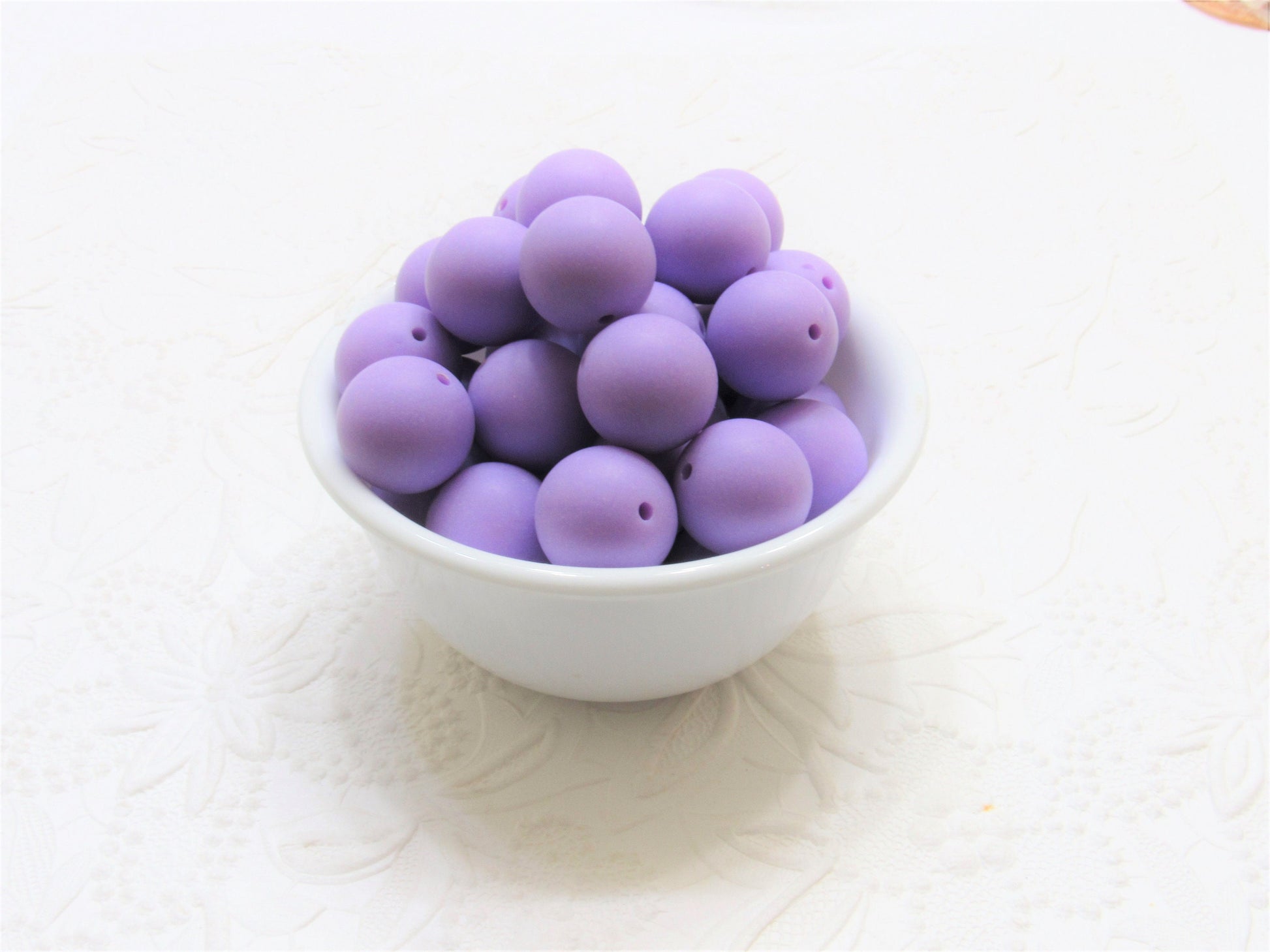 New 20mm Matte Satin Lavander  Bubblegum Beads, Gumball Beads, Round Beads, Bubblegum Satin Finish, Beading Supply