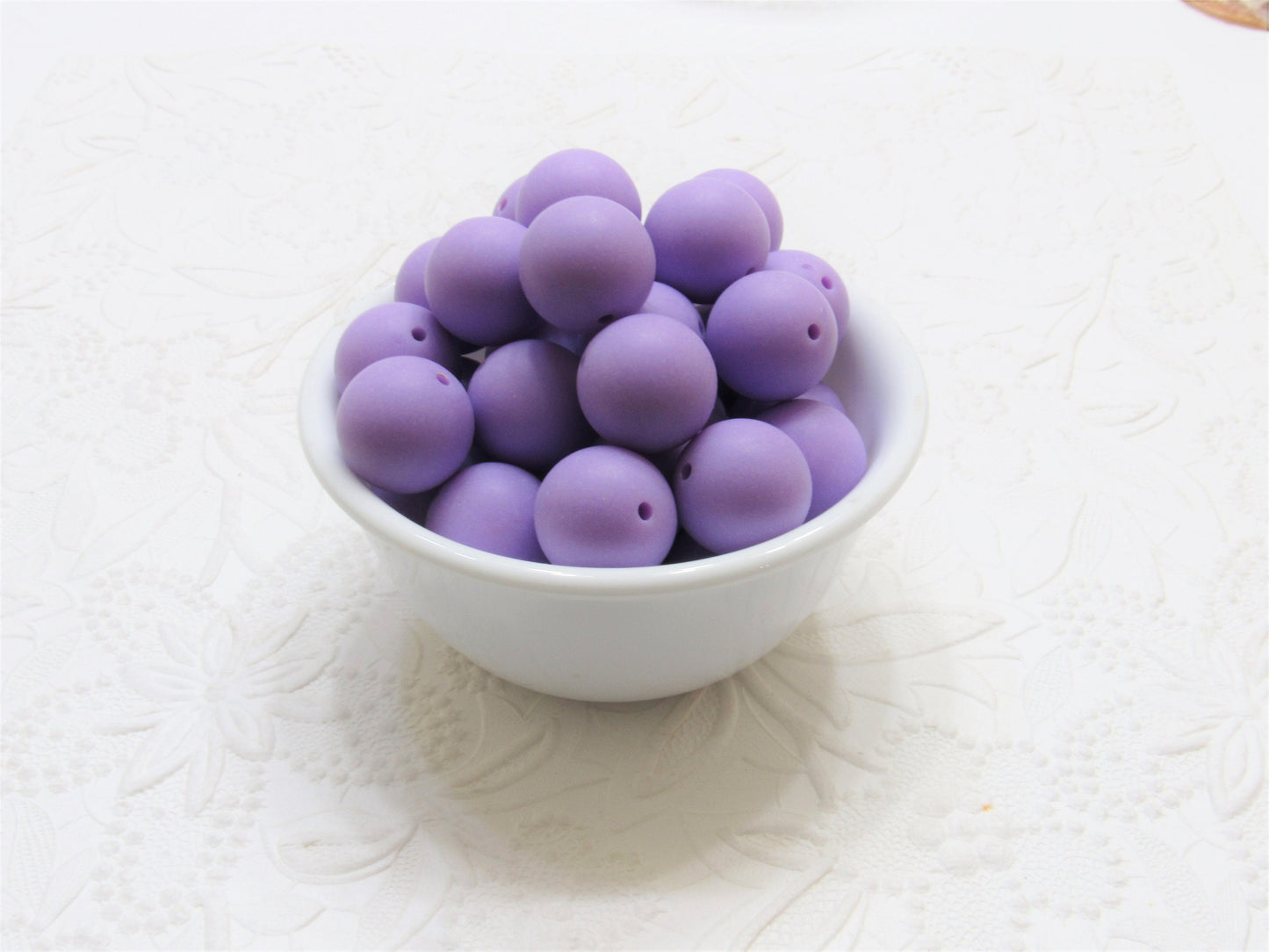 New 20mm Matte Satin Lavander  Bubblegum Beads, Gumball Beads, Round Beads, Bubblegum Satin Finish, Beading Supply