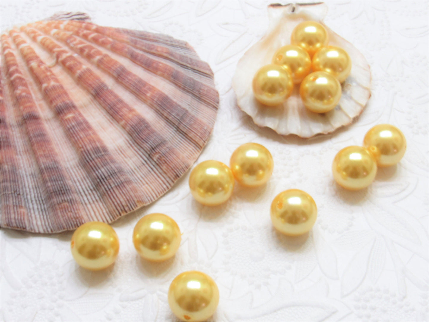 NEW 20mm Buttercup Pearls, Bubblegum Pearls, Gumball Pearls, Round Acrylic Pearls, Chunky Necklace Bead Supply,