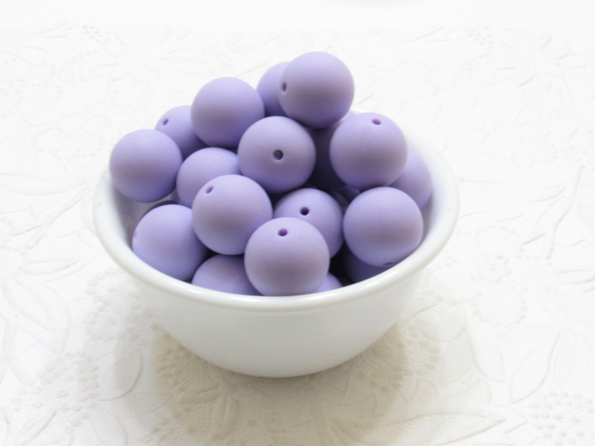New 20mm Matte Satin Light Orchid Bubblegum Beads, Gumball Beads, Round Beads, Bubblegum Satin Finish, Beading Supply, Dull Finish