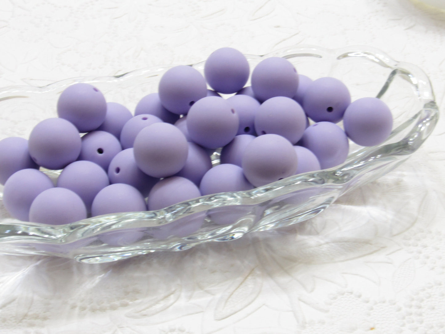 New 20mm Matte Satin Light Orchid Bubblegum Beads, Gumball Beads, Round Beads, Bubblegum Satin Finish, Beading Supply, Dull Finish