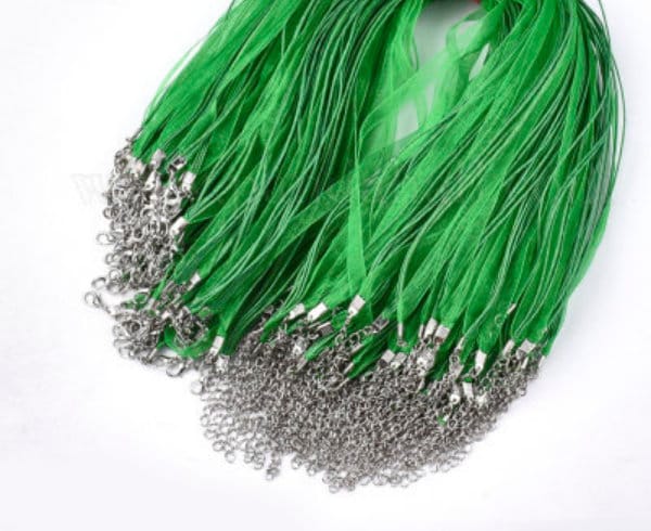 Ribbon Necklaces, Organza and Cord Necklaces, Pendant Necklace, Organza Necklace 11 + Colors