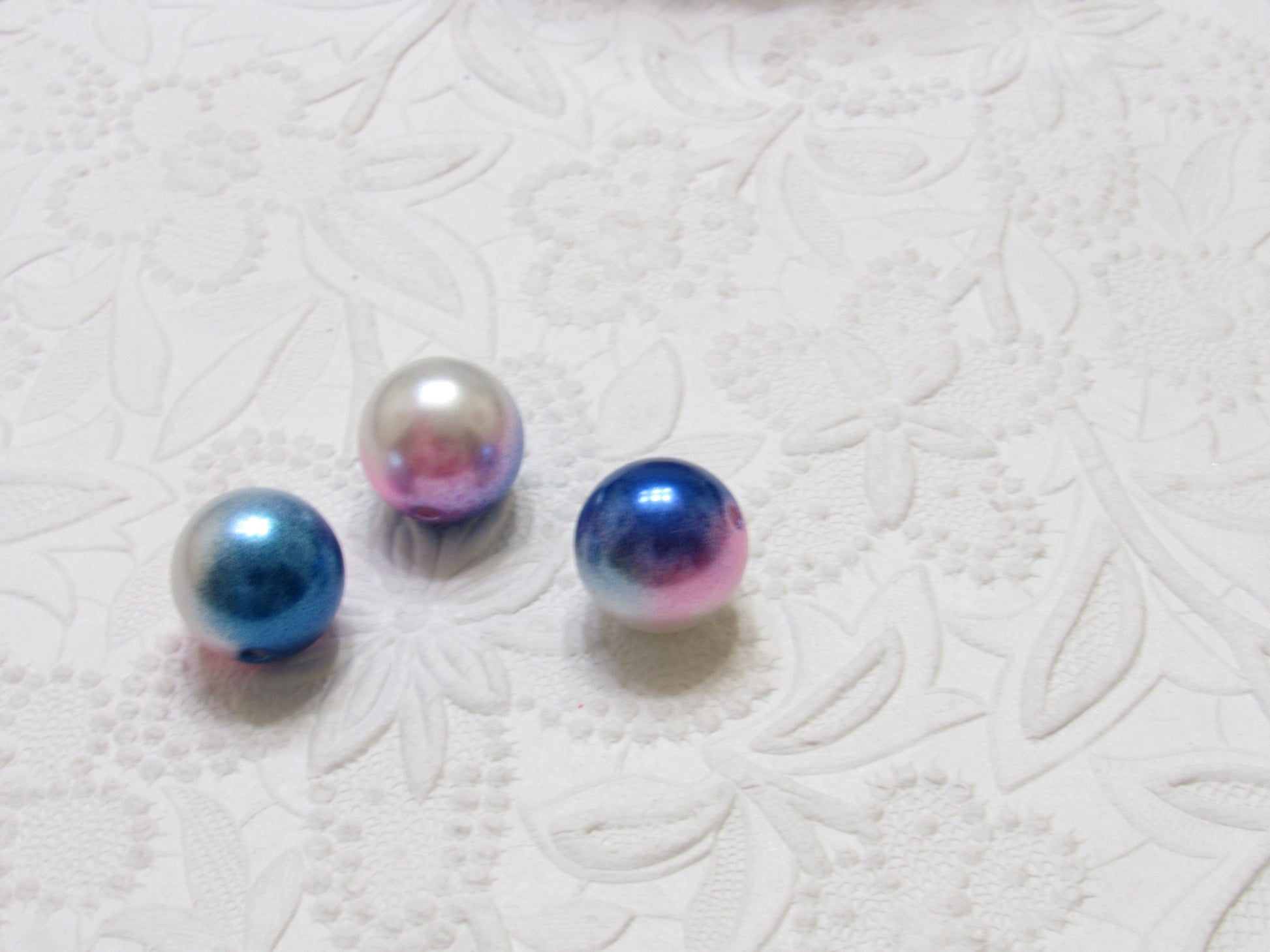 20mm Mermaid Pearls, Multicolored Bubblegum Beads, Mermaid Pearl Beads, Chunky Necklace Supply Bead, Chunky Gumball Pearl bead
