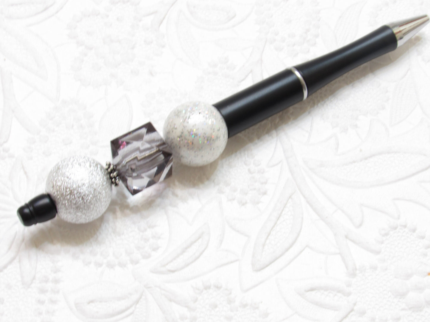 3 for 5.00 Black Bubblegum DIY Beadable Pen Blanks, Beadable Pen, DIY Plastic Beadable Pens, Black Ink