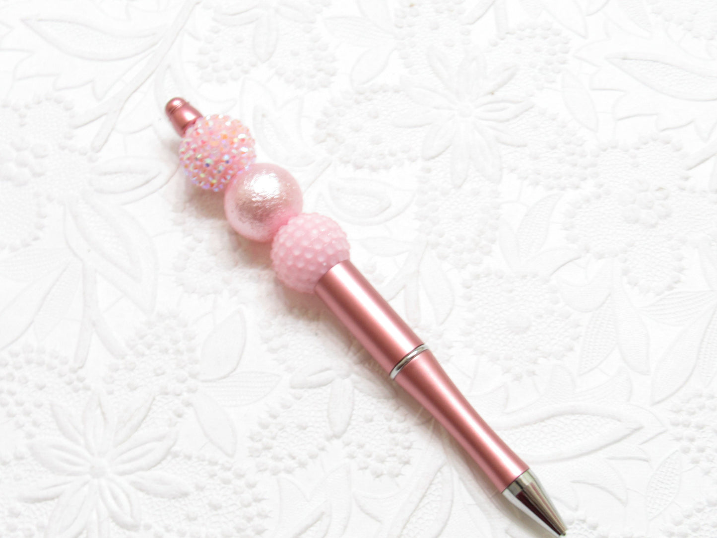 3 For 5.00 DIY Mauve Pink Bubblegum Beadable Pen Blanks,  Beadable Pen, DIY Plastic Beadable Pens, Black Ink