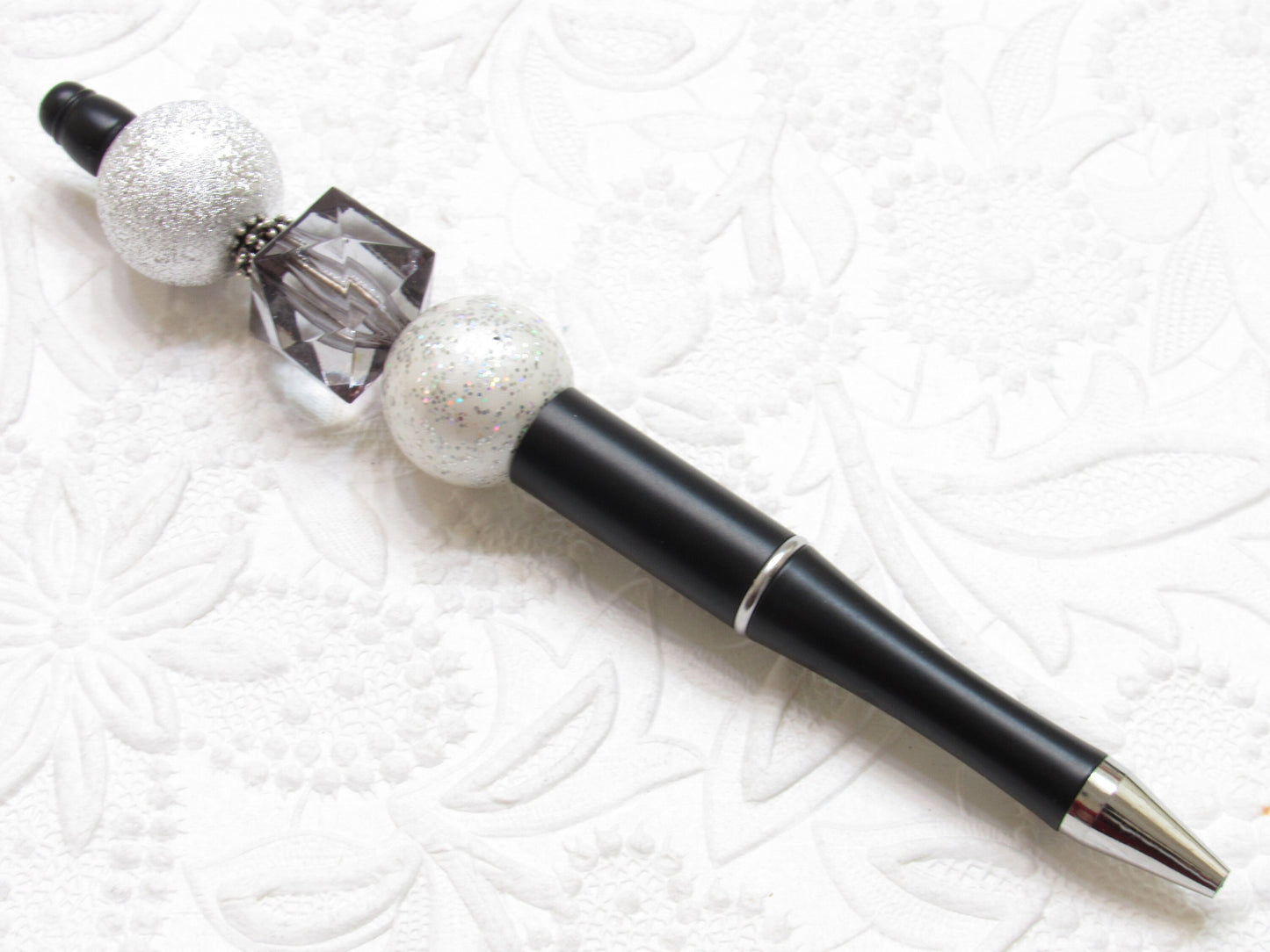 3 for 5.00 Black Bubblegum DIY Beadable Pen Blanks, Beadable Pen, DIY Plastic Beadable Pens, Black Ink