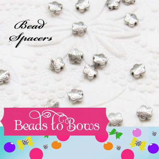 6mm  Bead Spacers, Tibetan Style Beads, Metal Spacer Beads, Antique Silver, Jewelry Supply, Beading Supply, Lead Free & Cadmium Free