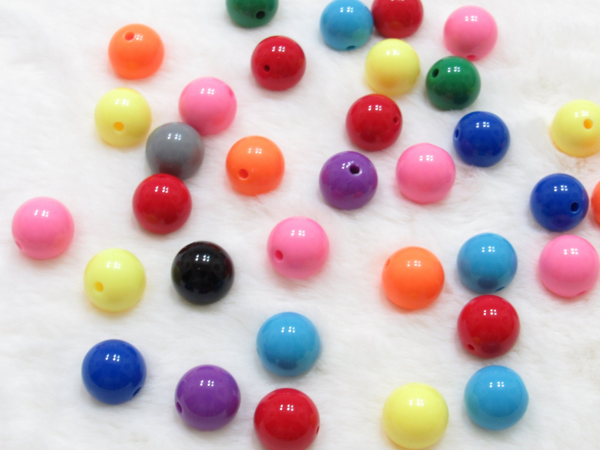 NEW 14mm Bubblegum Bead Assortment 50Ct, Bright Colored Bubblegum Beads, Gumball Beads, Gum Ball Beads, Round Bubblegum Beads, Acrylic Bead
