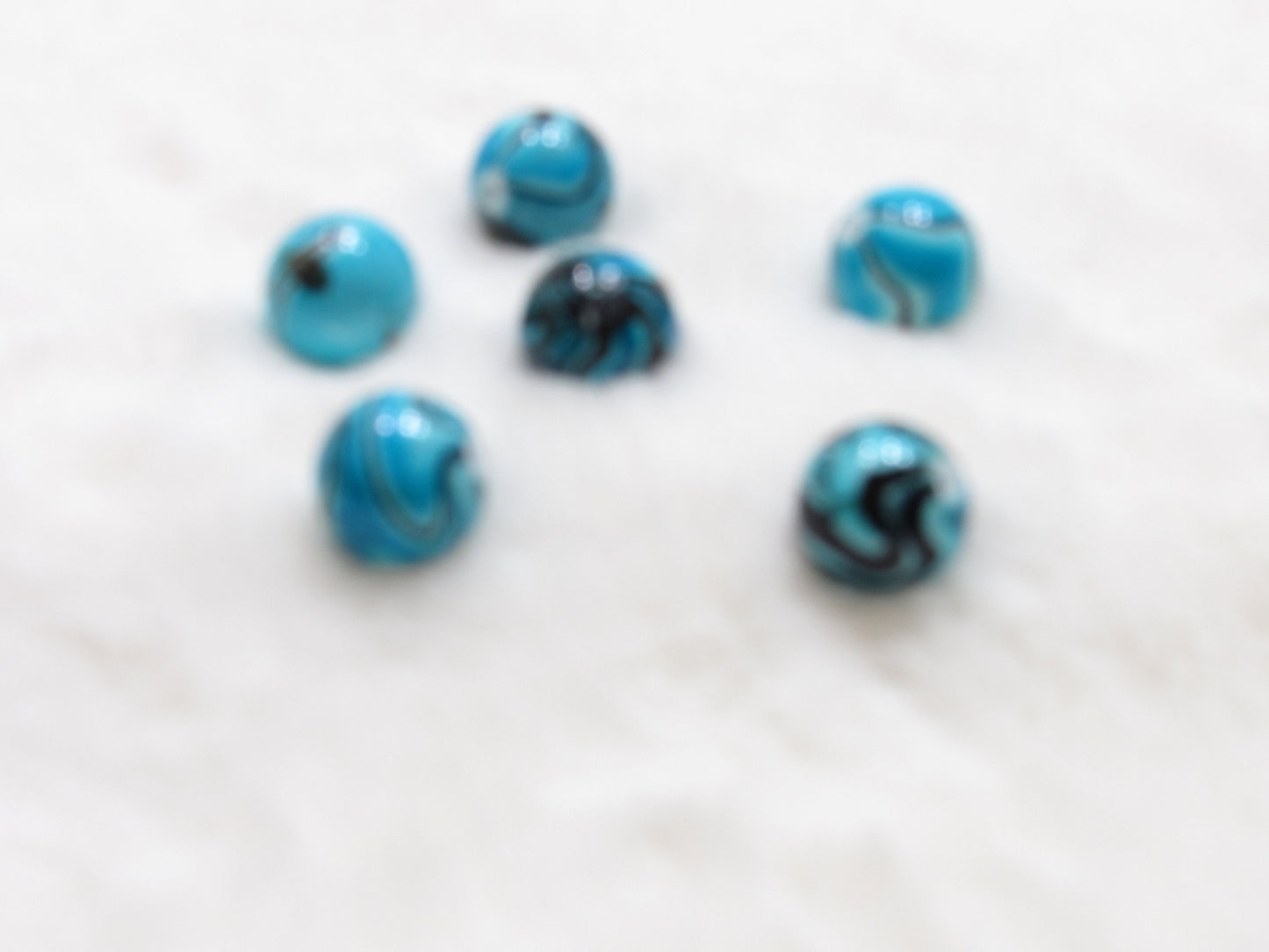 New 20mm Turquoise Marble Look Bubblegum Beads, Imitation Marble Beads, Chunky Bi Color Beads