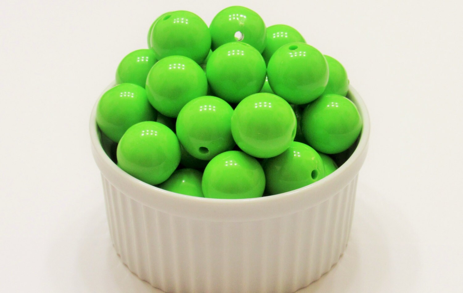 20mm Lime Bubblegum Beads, Chunky Gumball Beads, Acrylic Beads, Chunky Acrylic Necklace Beads, Chunky Necklace Supply, Gum Ball Beads