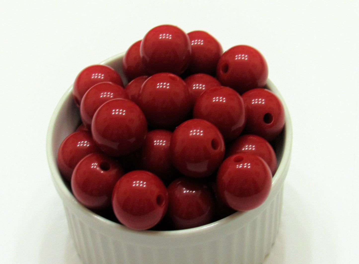 20mm Dark Red Chunky Bubblegum Beads, Gumball Beads, Chunky Bubblegum Beads, Bubblegum Necklace Supply Bead, Acrylic Bead, Bead Supply