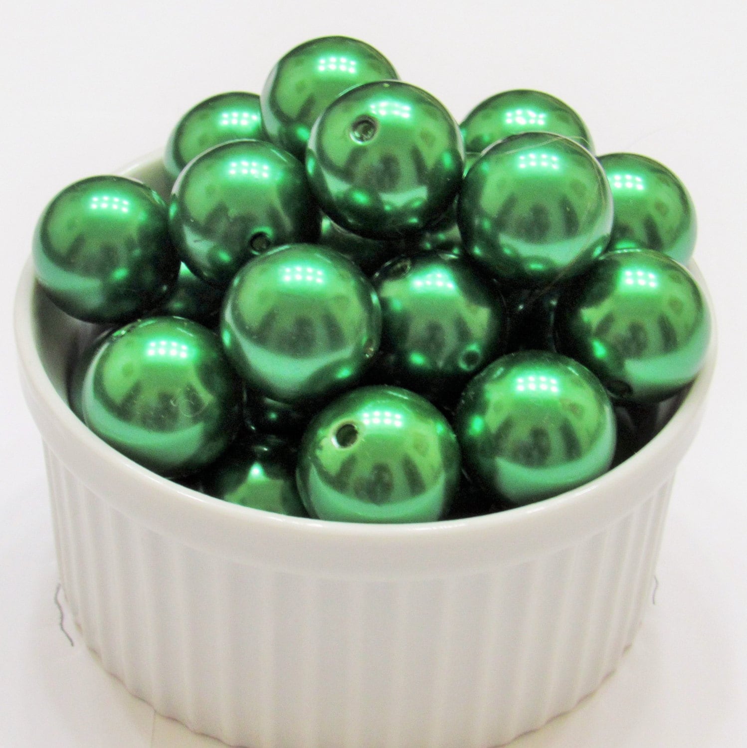 20mm Green Bubblegum Pearls, Chunky Pearl Beads, Bubblegum Beads, Chunky Bead, Faux Pearl Bead, Gumball Pearl Bead, Chunky Supply Beads