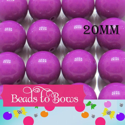 20mm Neon Purple BUBBLEGUM Beads Chunky Neon Purple Bead Neon Purple Gumball Bead Chunky Neon Purple Necklace Bead acrylic bubblegum bead