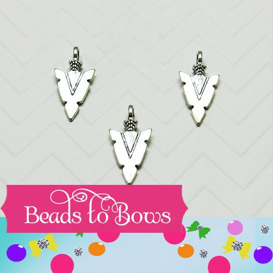 3 Arrow Head Pendant Tibetan StyleArrow Head Pendant, Antique Silver Color Pendant, Bubblegum Pendant, Chunky Arrow Pendant, Jewelry Supply